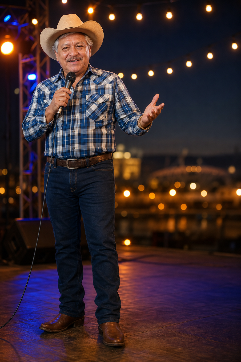 José Luis El Puma en escenario