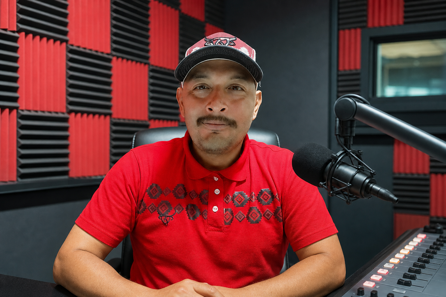 Cristian Reyes en cabina