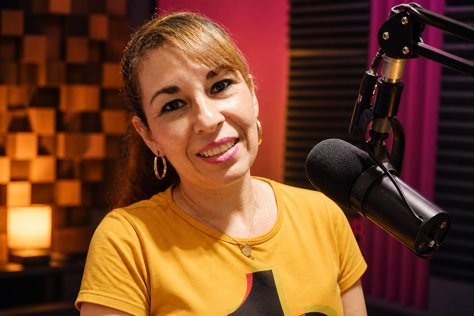 Joany Guajardo en cabina